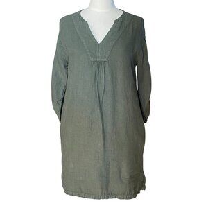Sita Murt Barcelona Linen Midi Dress Green Spain Euro Summer Quiet Luxury-6